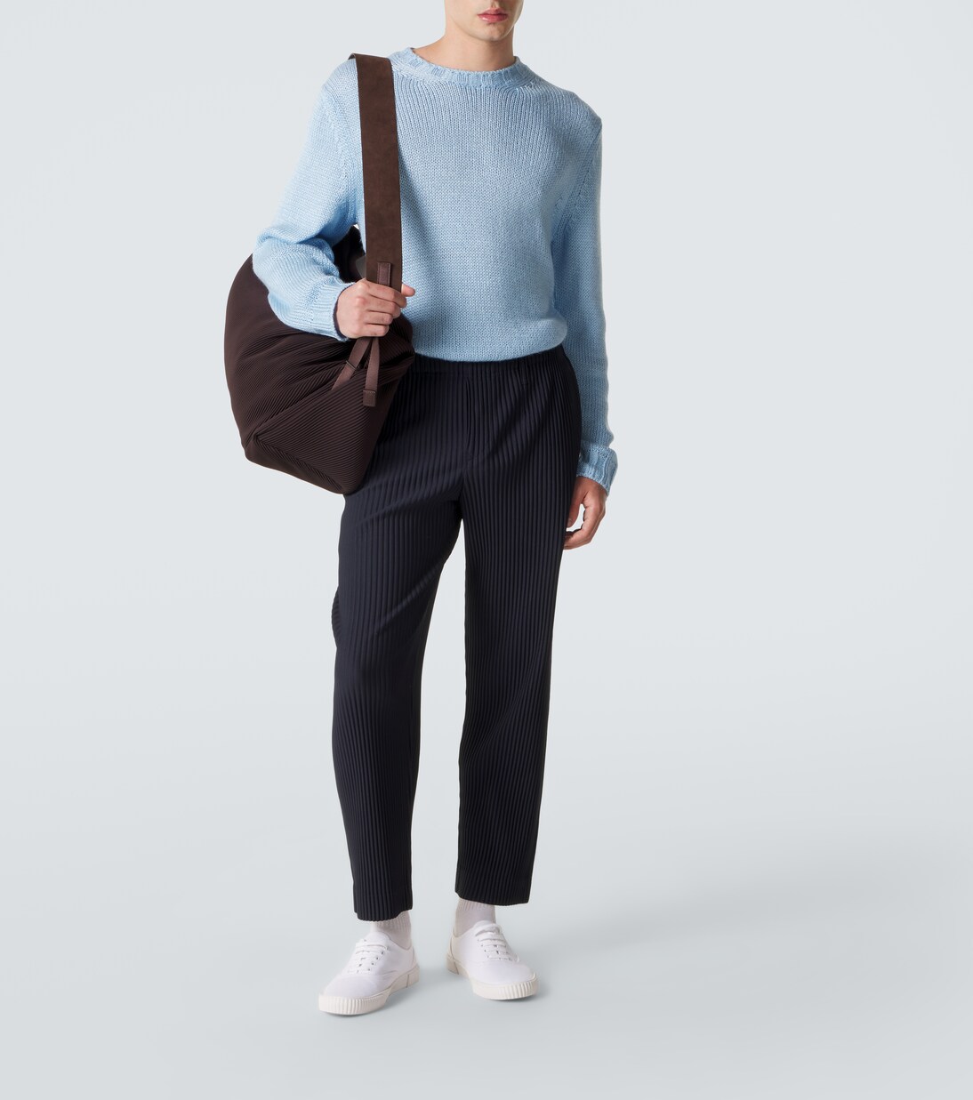 Basics pleated straight pants | Homme Plissé Issey Miyake