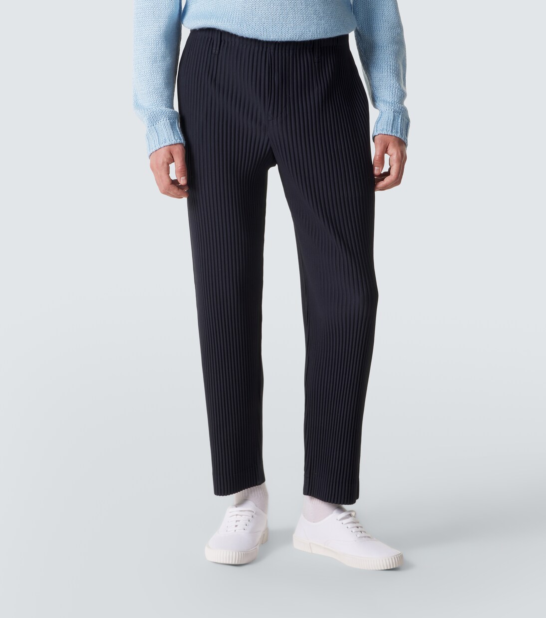 Basics pleated straight pants | Homme Plissé Issey Miyake