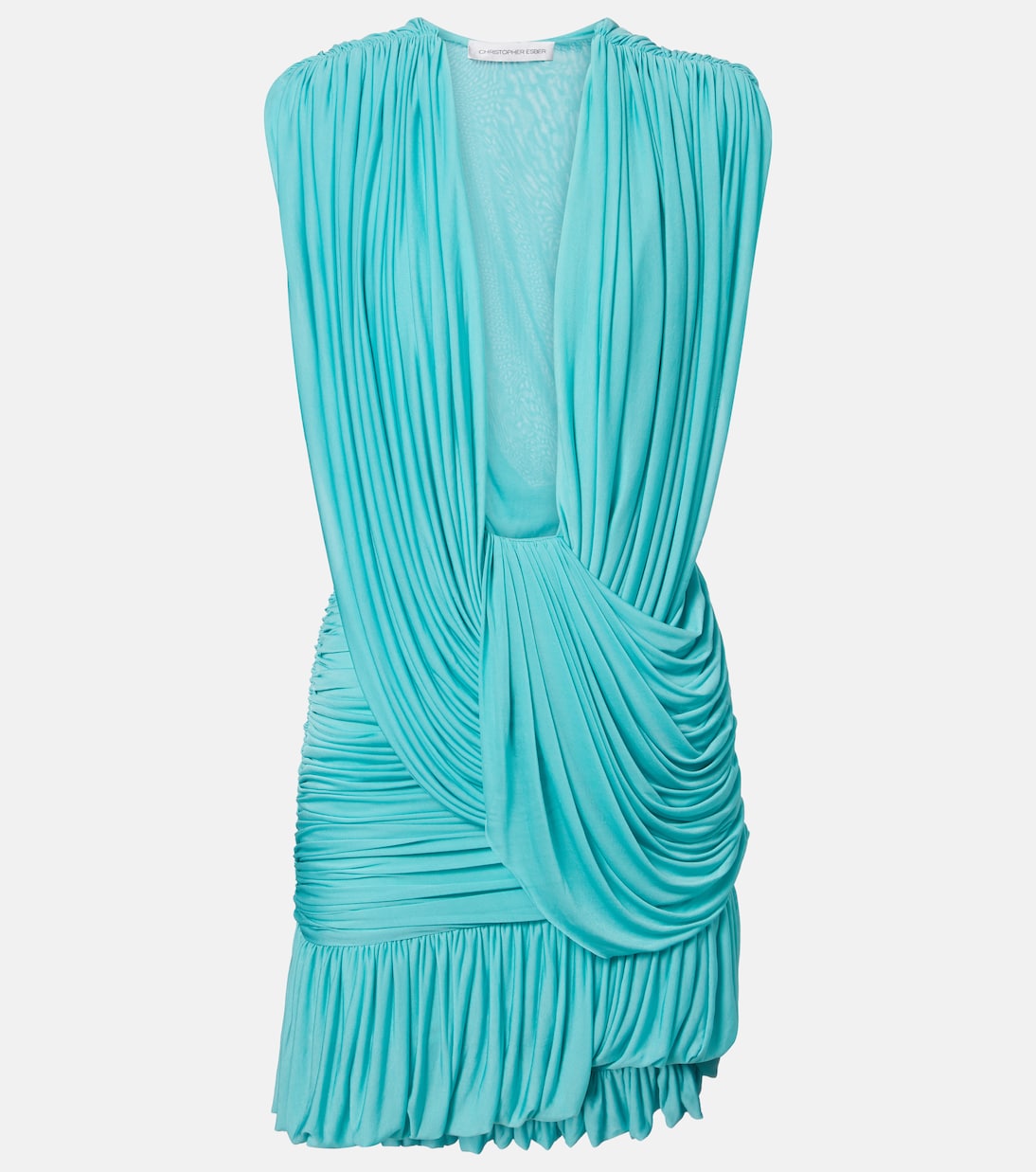 Ripple draped jersey minidress | Christopher Esber