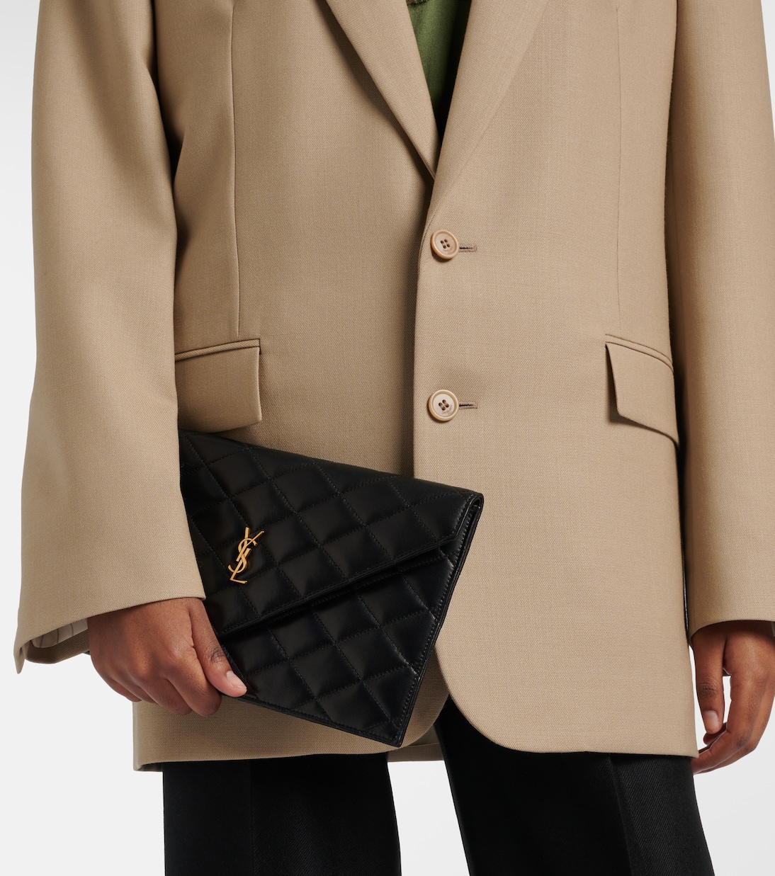 Bustina in pelle matelassé  | Saint Laurent