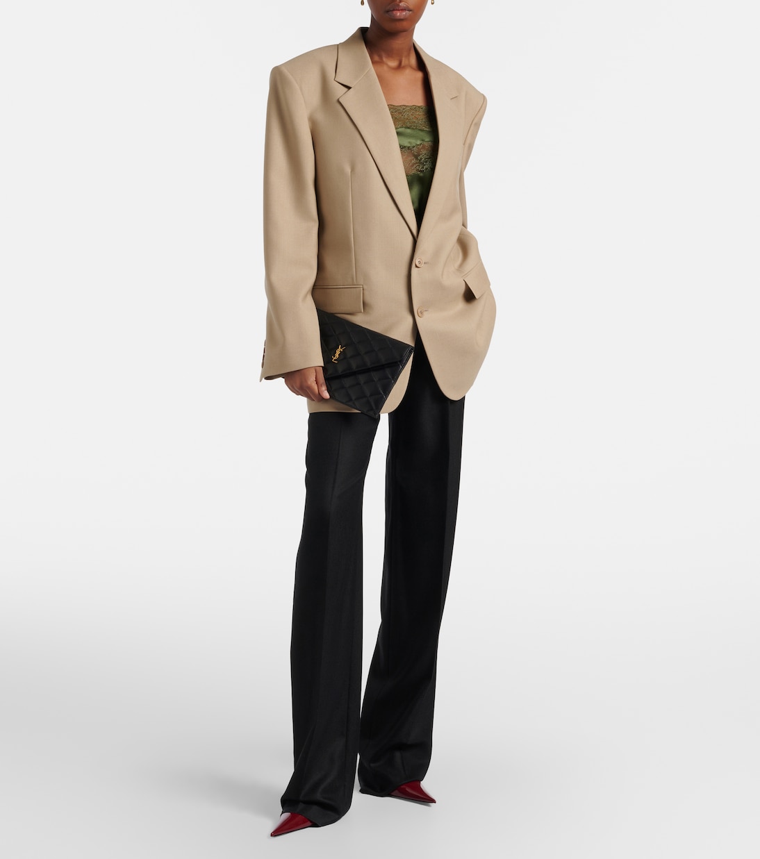 Bustina in pelle matelassé  | Saint Laurent