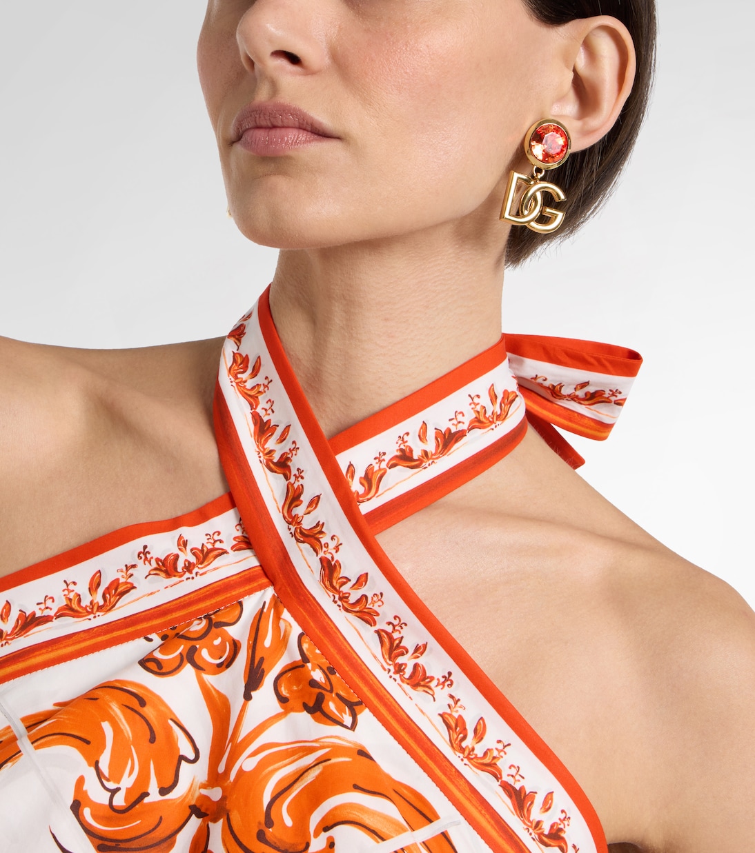 DG embellished clip-on earrings | Dolce&Gabbana
