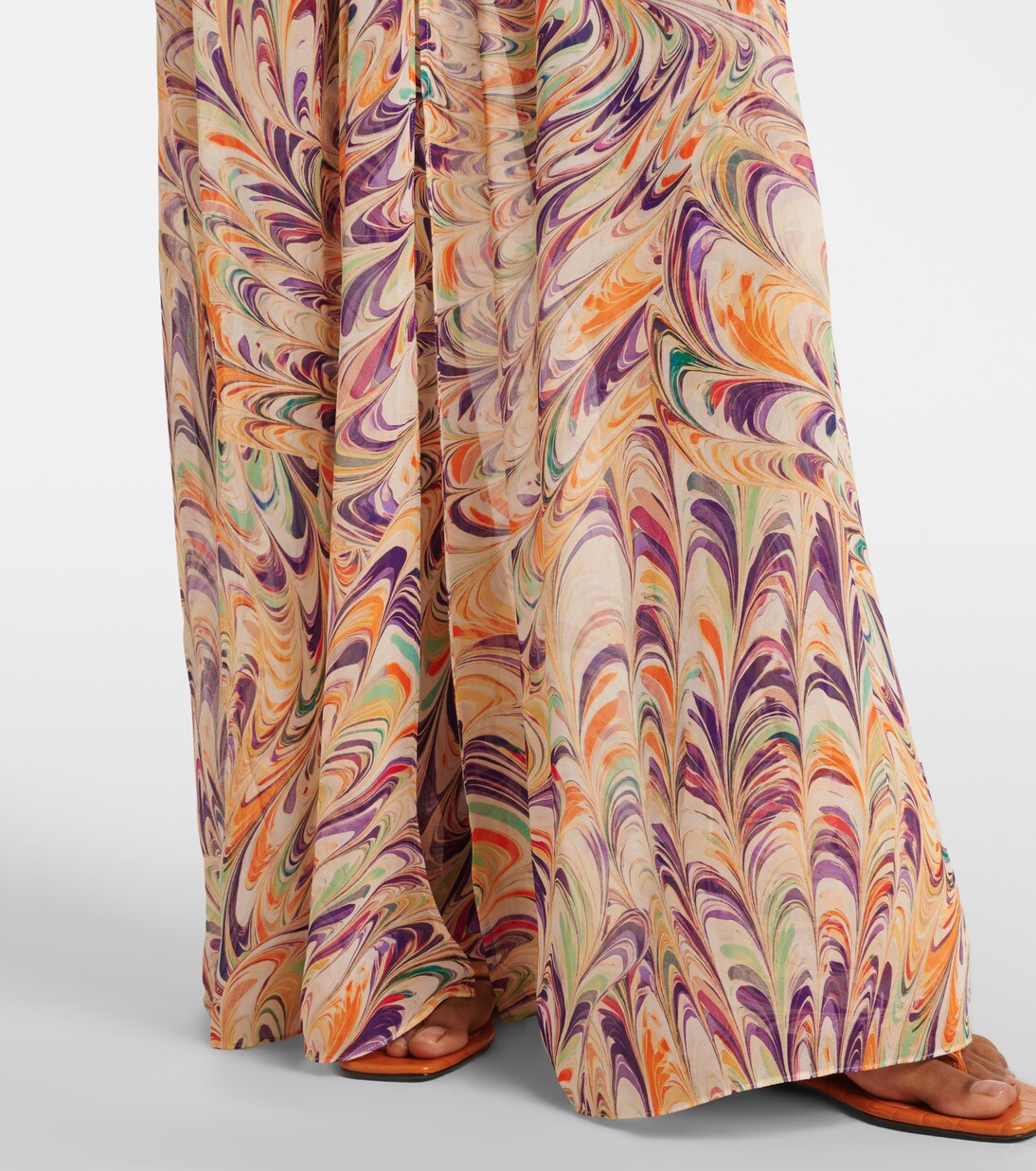 Caftán Chloe de georgette estampado | Alexandra Miro