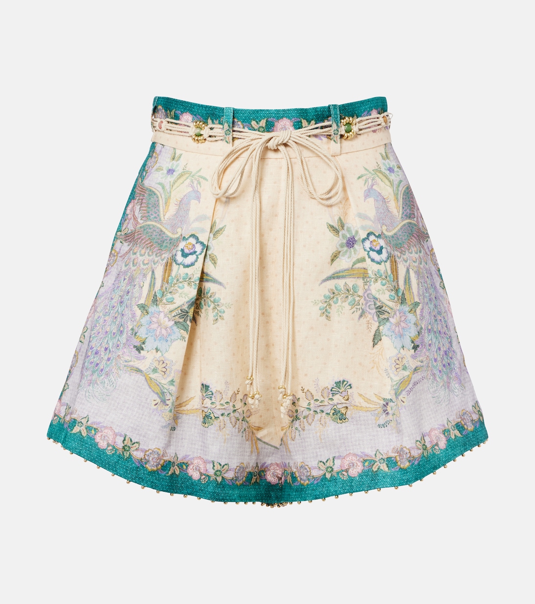 Indra printed linen shorts | Zimmermann