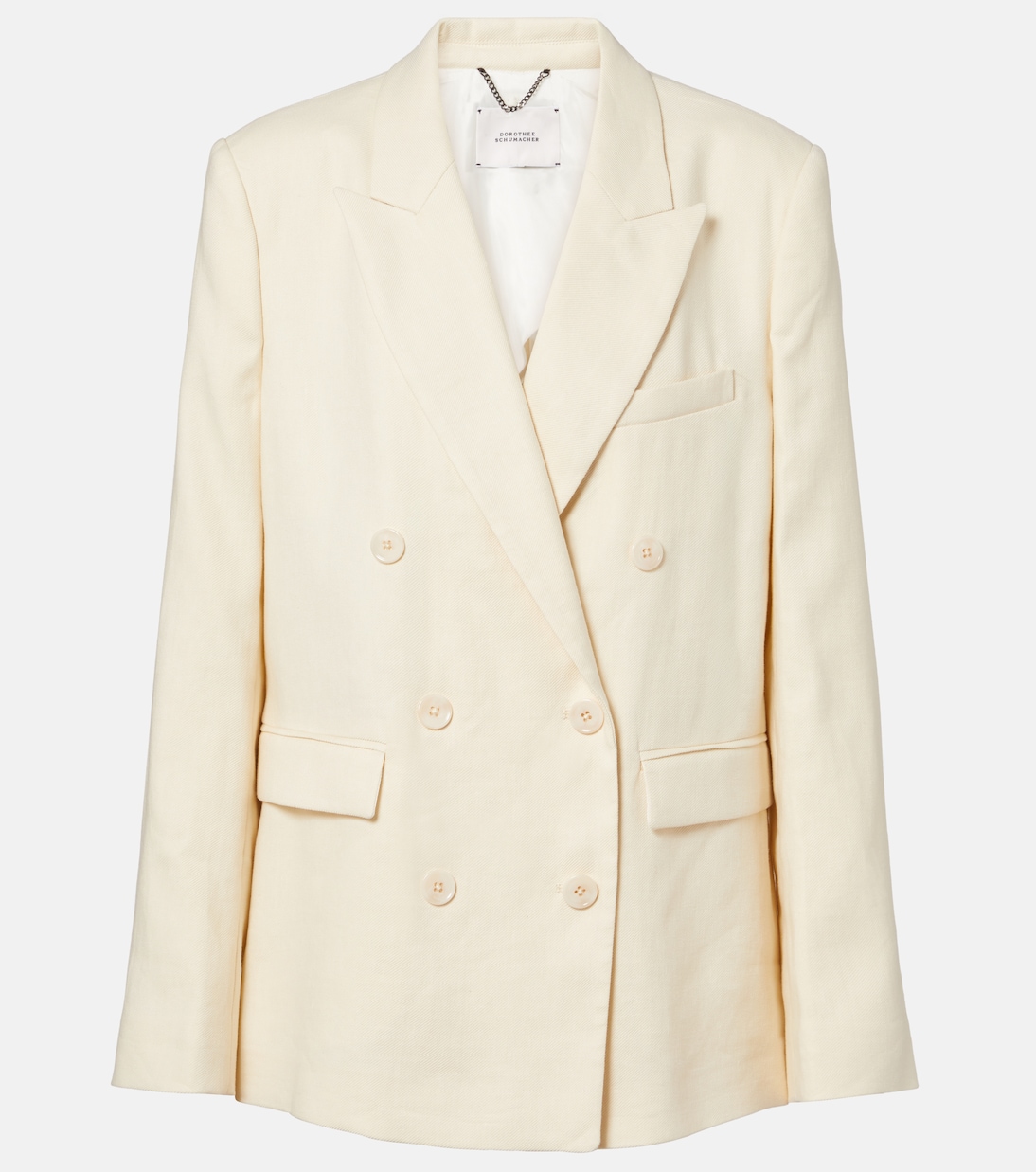 Blazer Casual Sophistication en mezcla de lino y algodón | Dorothee Schumacher