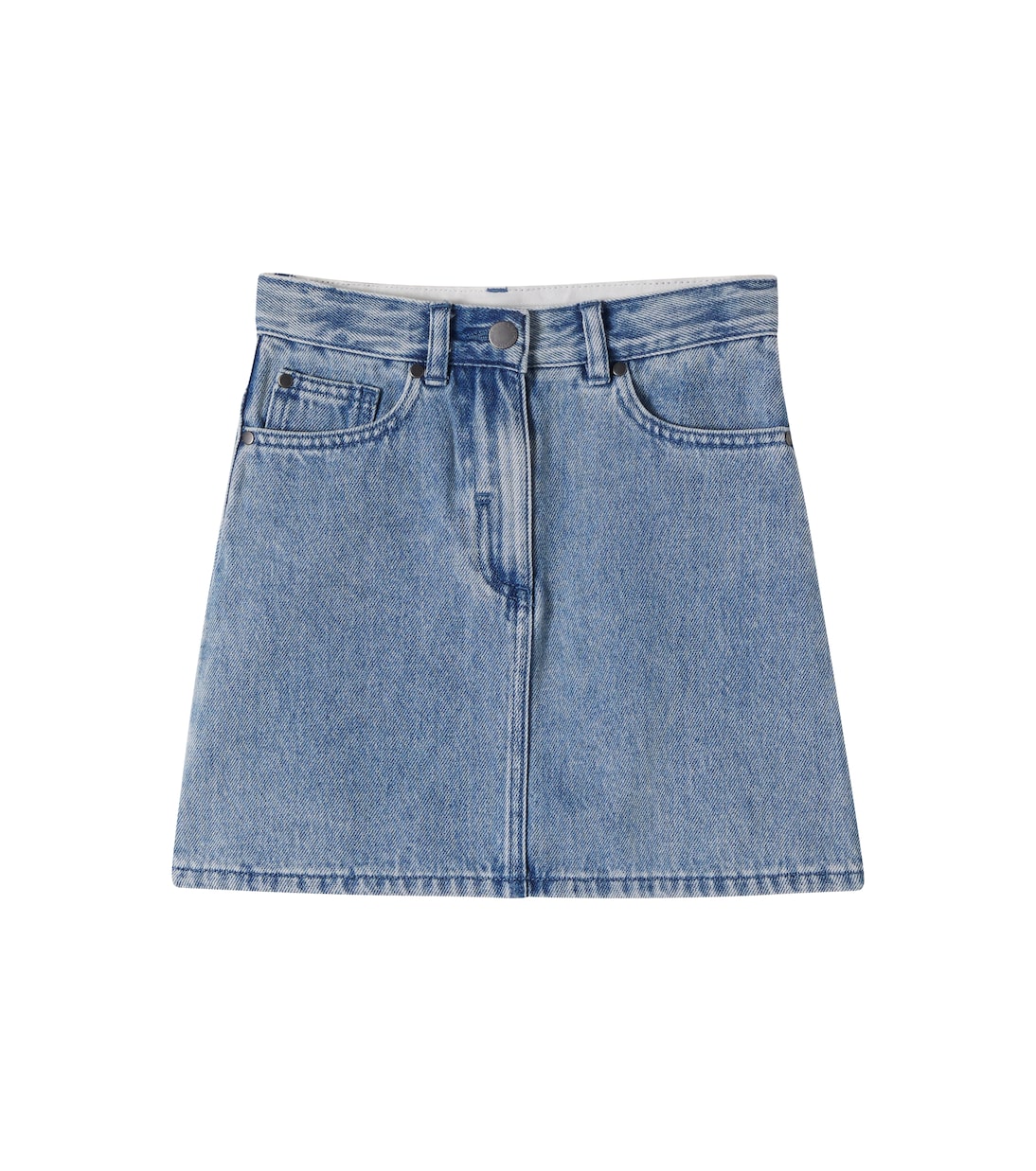 Patch-appliqué denim skirt | Stella McCartney Kids
