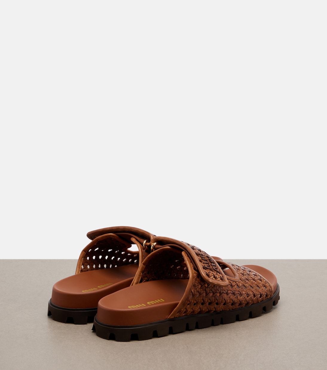Sandalen aus Leder | Miu Miu