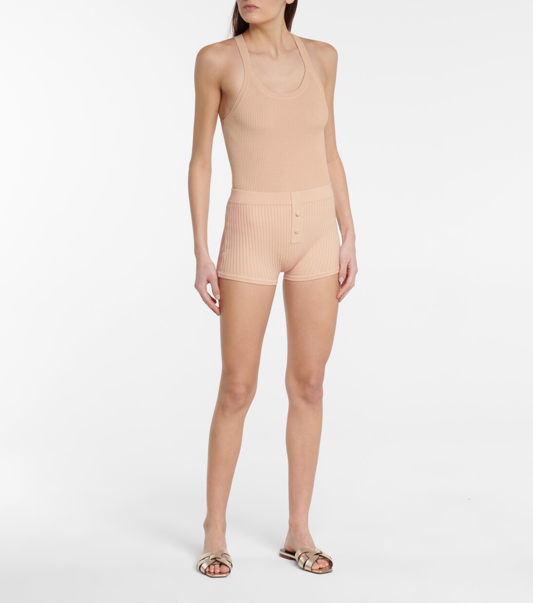 Shorts aus Rippstrick | Live The Process