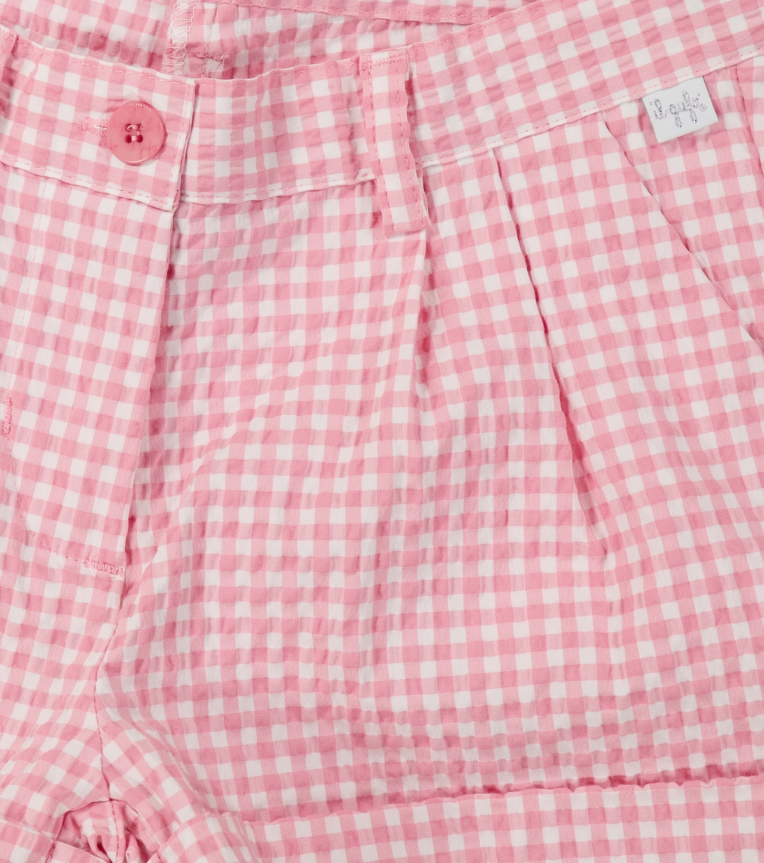 Gingham cotton-blend shorts | Il Gufo