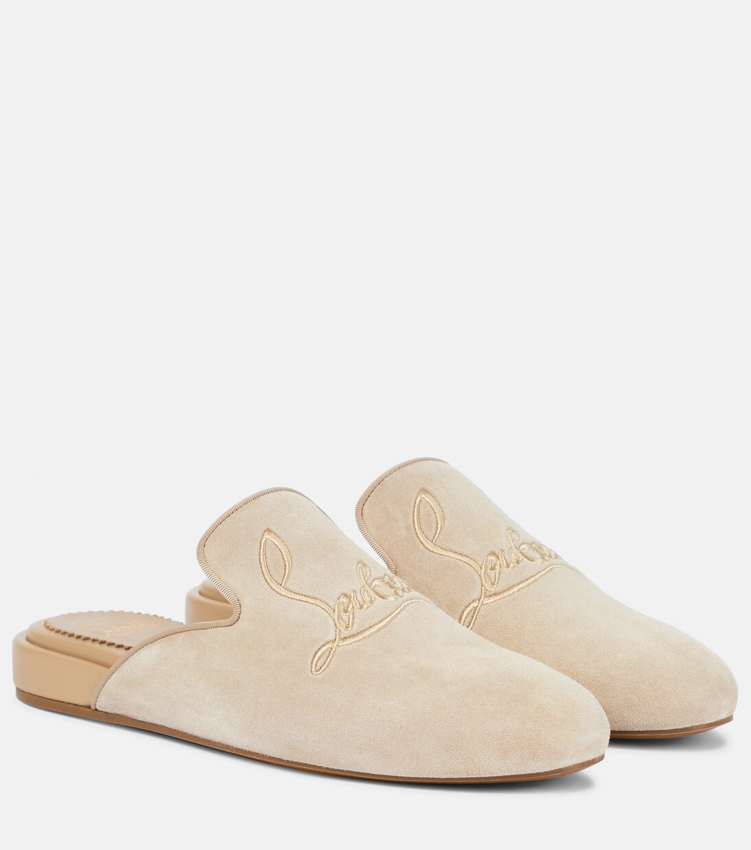 Slippers Navy Coolito Donna in suede | Christian Louboutin