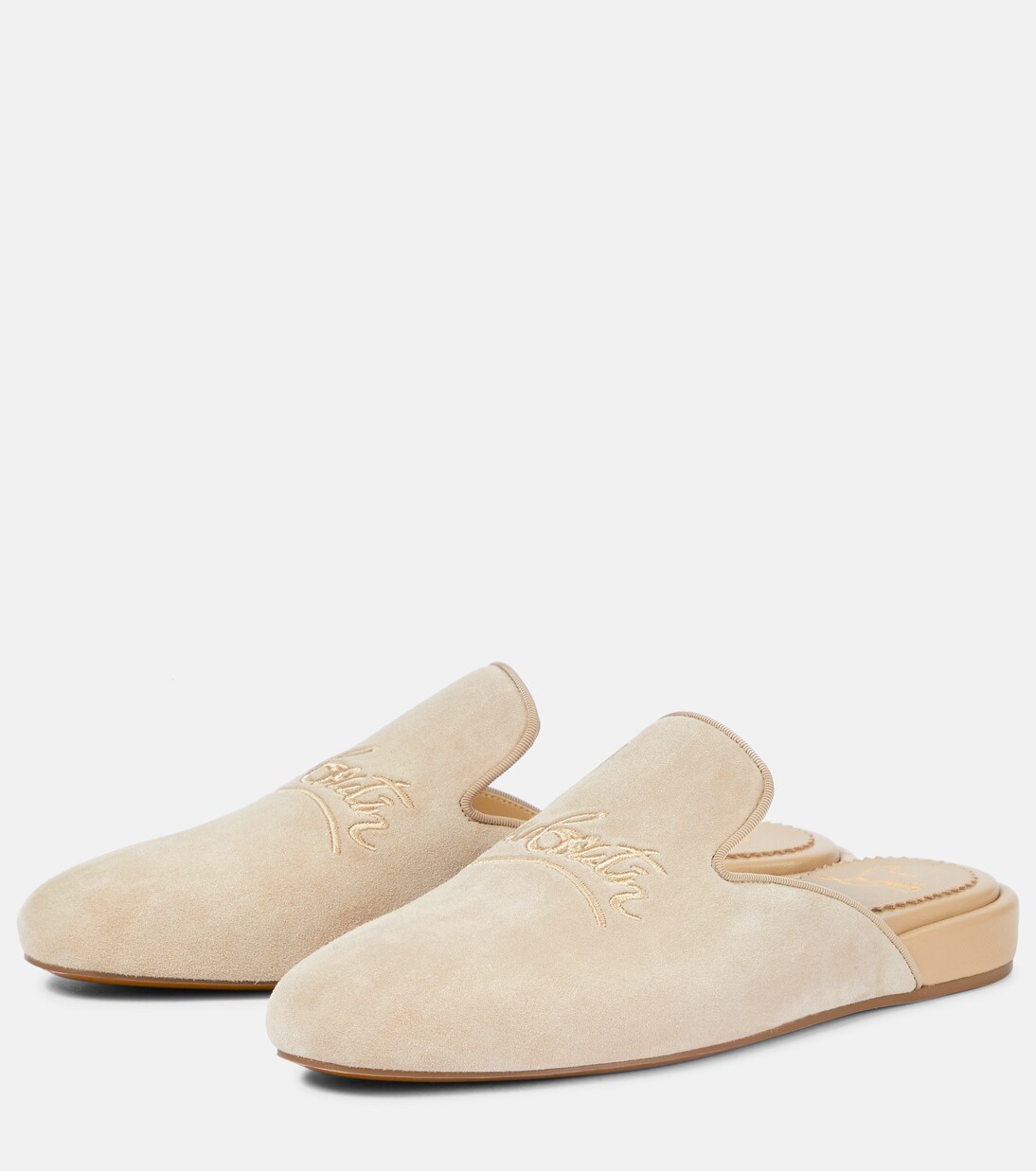 Slippers Navy Coolito Donna in suede | Christian Louboutin