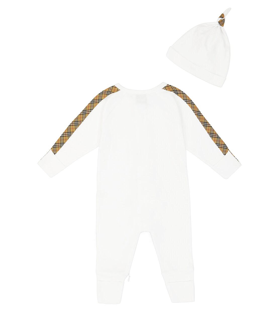 Baby onesie, bib and hat set | Burberry Kids