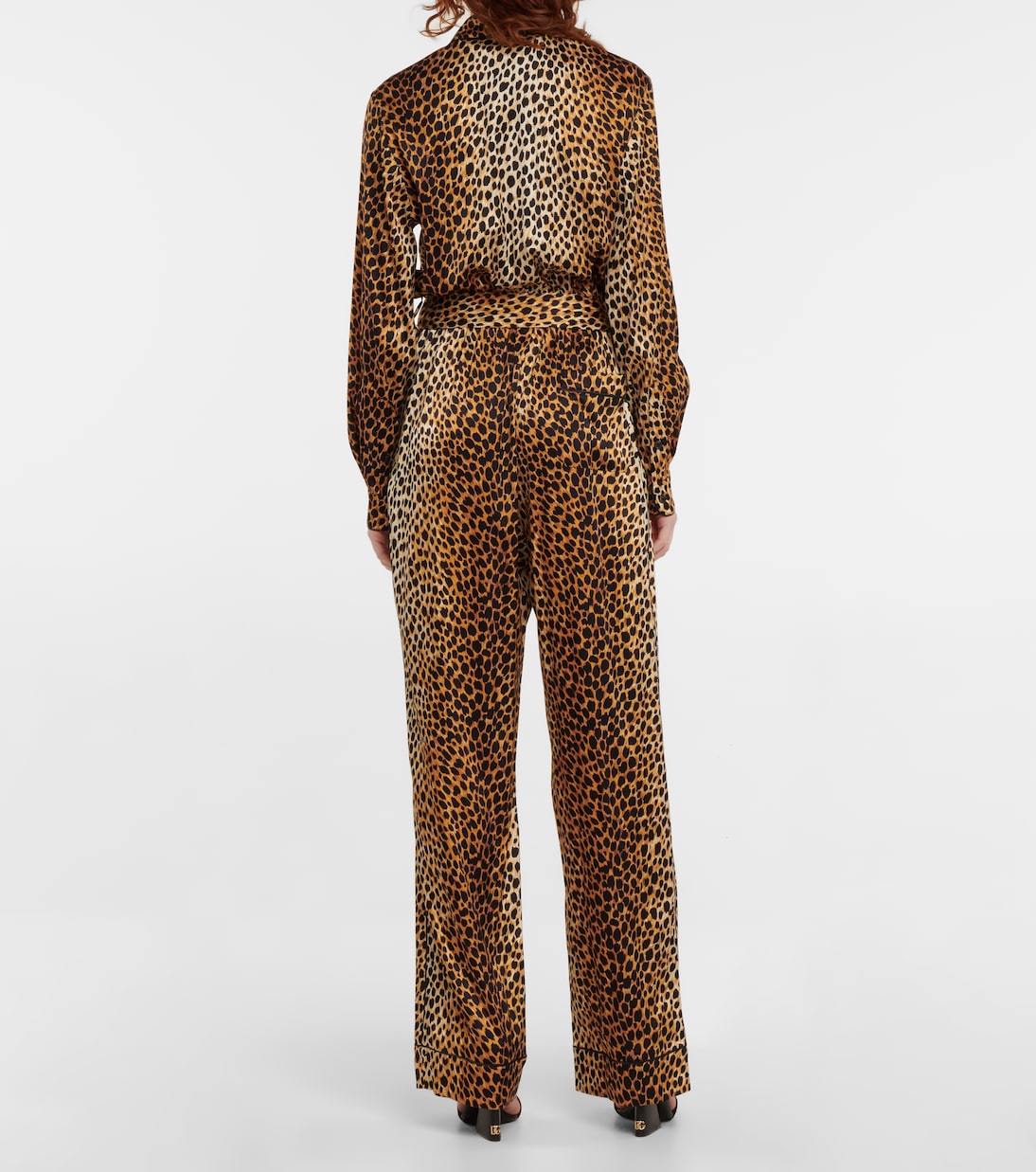 Animal-print silk-blend jumpsuit | Dolce&Gabbana