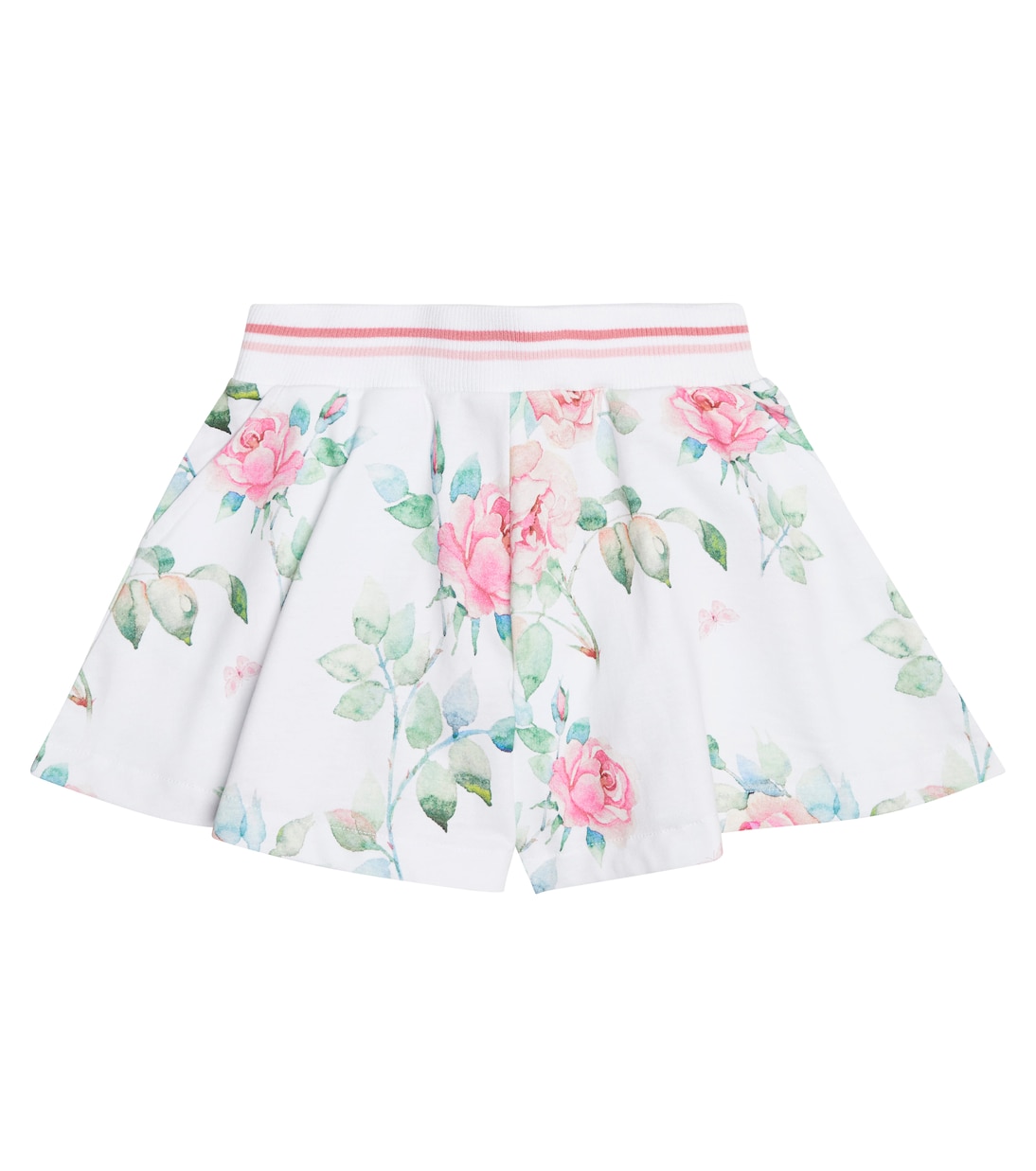 Floral cotton shorts | Monnalisa