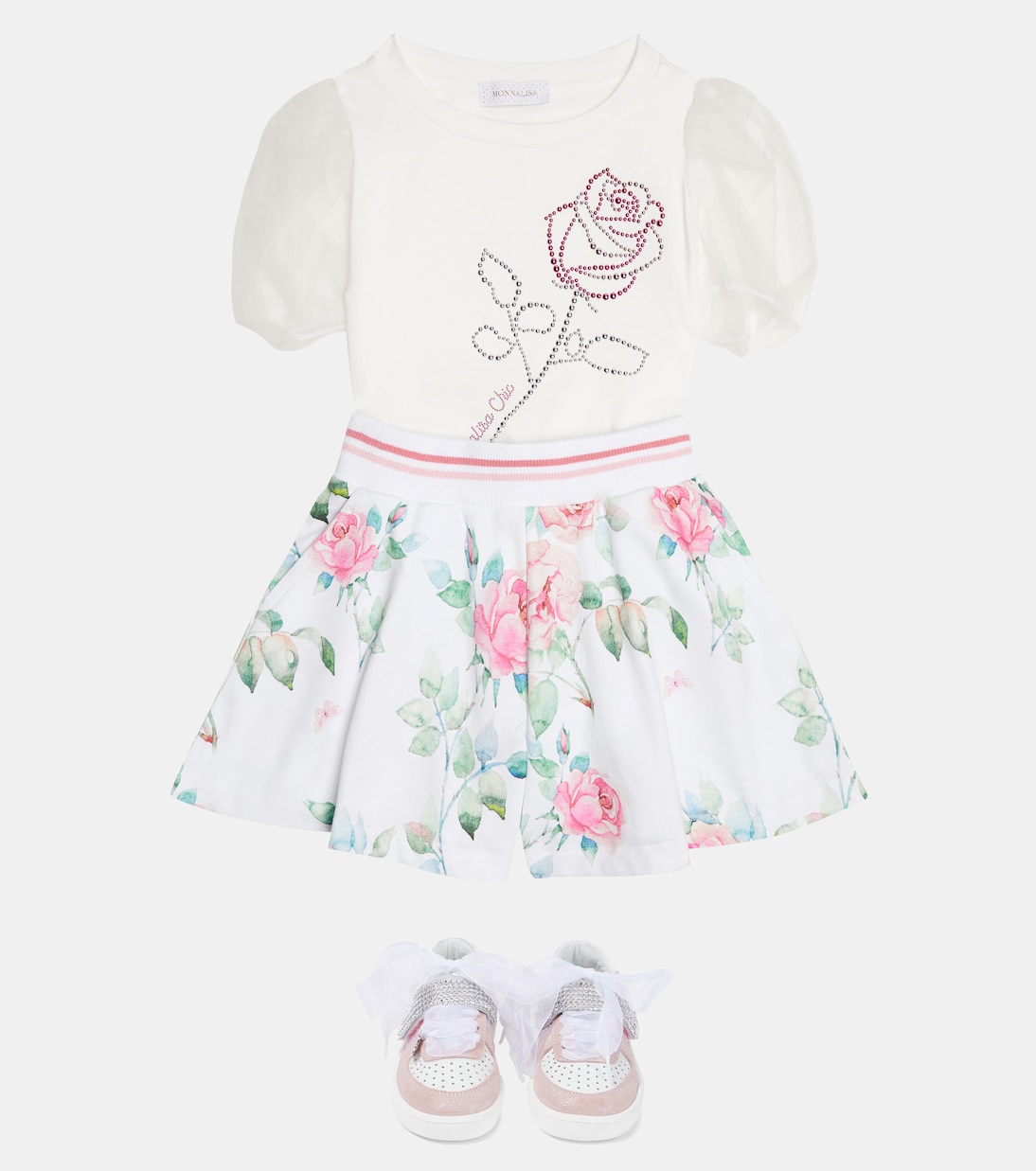 Floral cotton shorts | Monnalisa