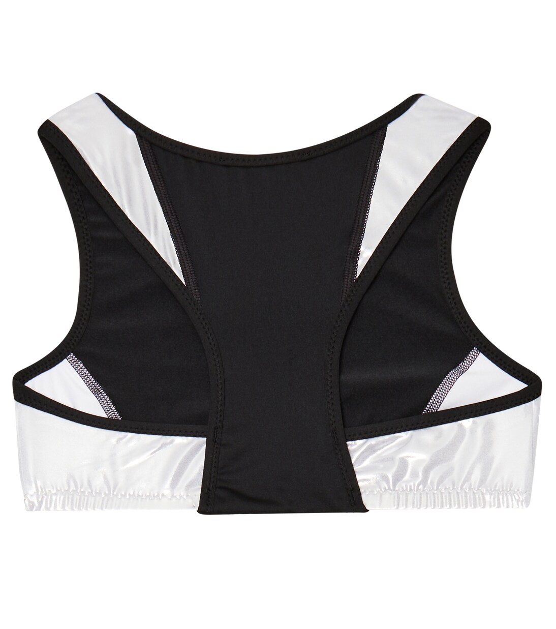 Logo printed sports crop top | Balmain Kids