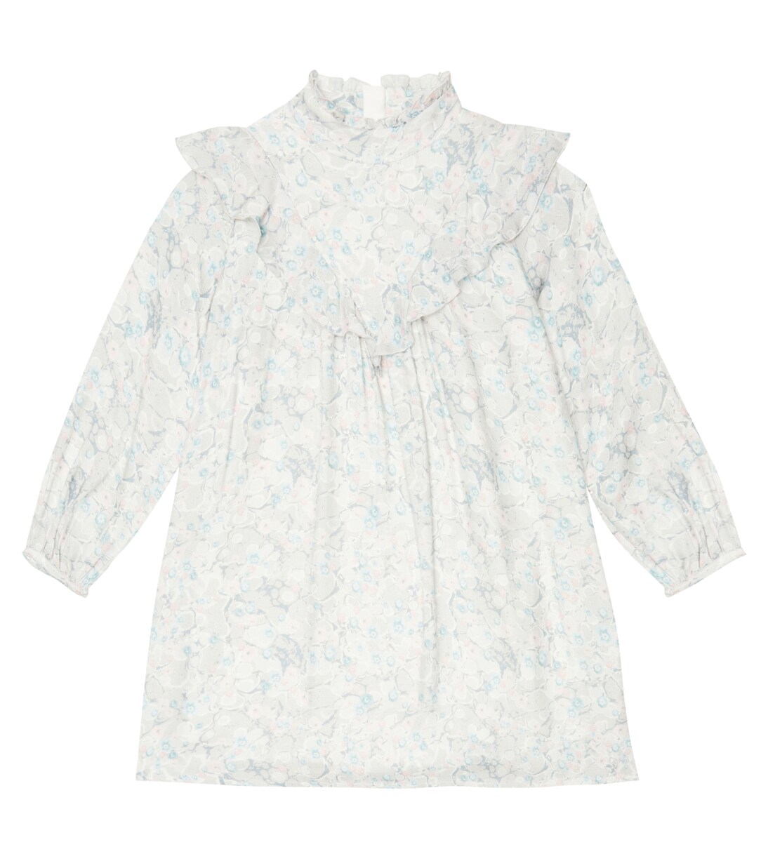 Floral-printed ruffled dress | Chloé Kids
