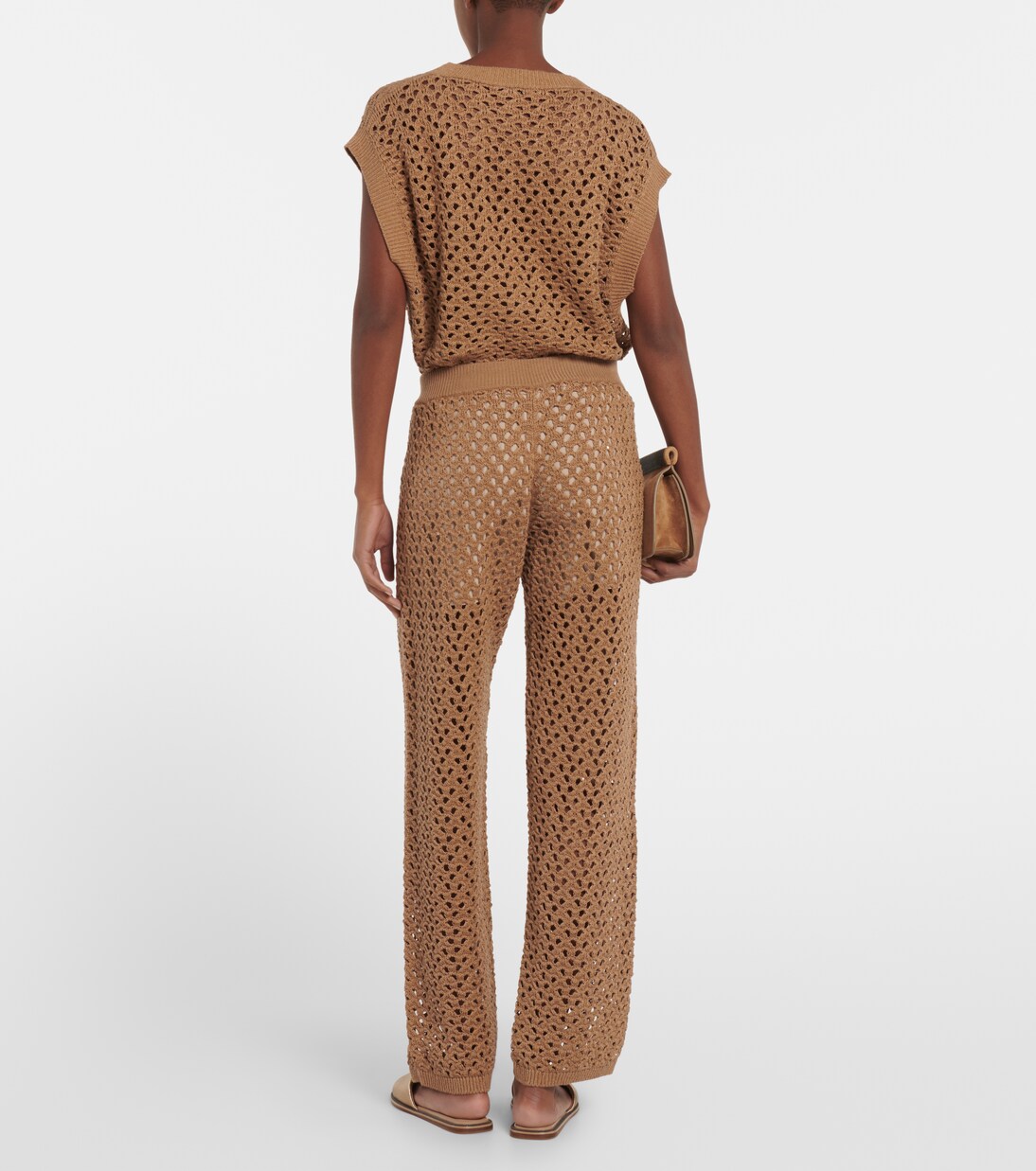 Pantalon en coton, lin et soie | Brunello Cucinelli