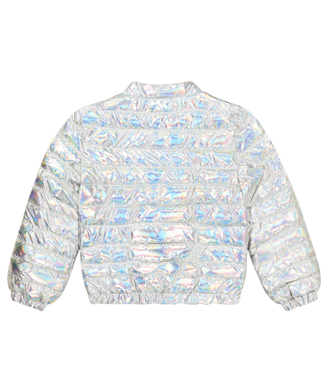 Quilted metallic jacket | Balmain Kids