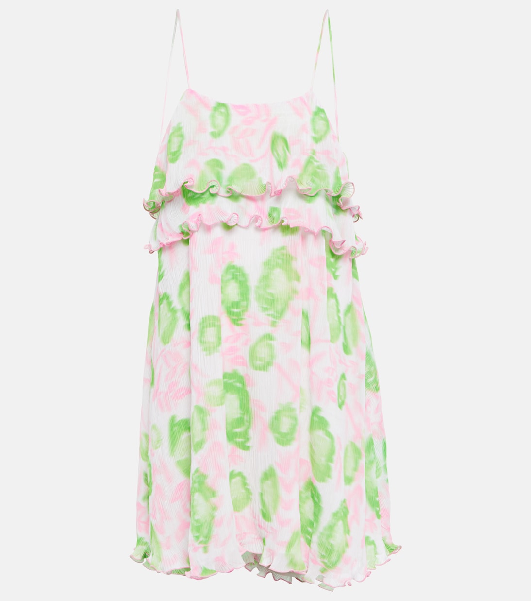 Floral georgette minidress | Ganni