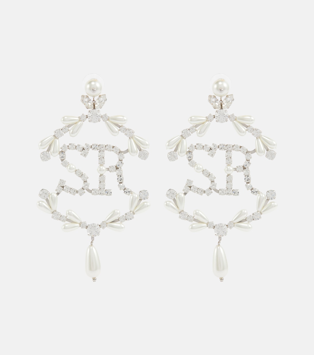 Pendientes de perlas con cristales | Simone Rocha