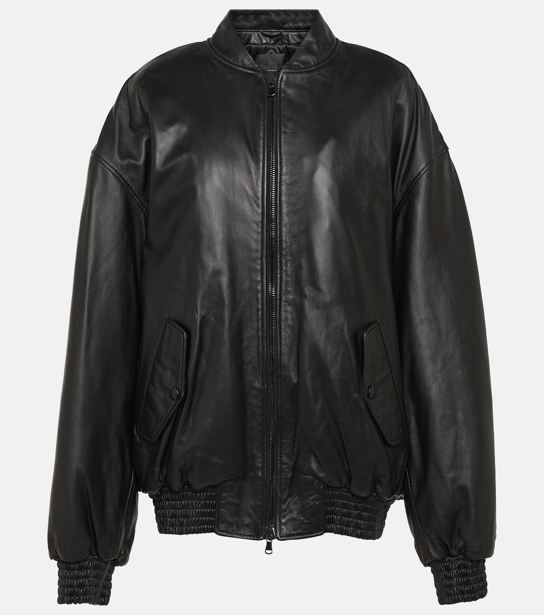 Leather bomber jacket | Wardrobe.NYC