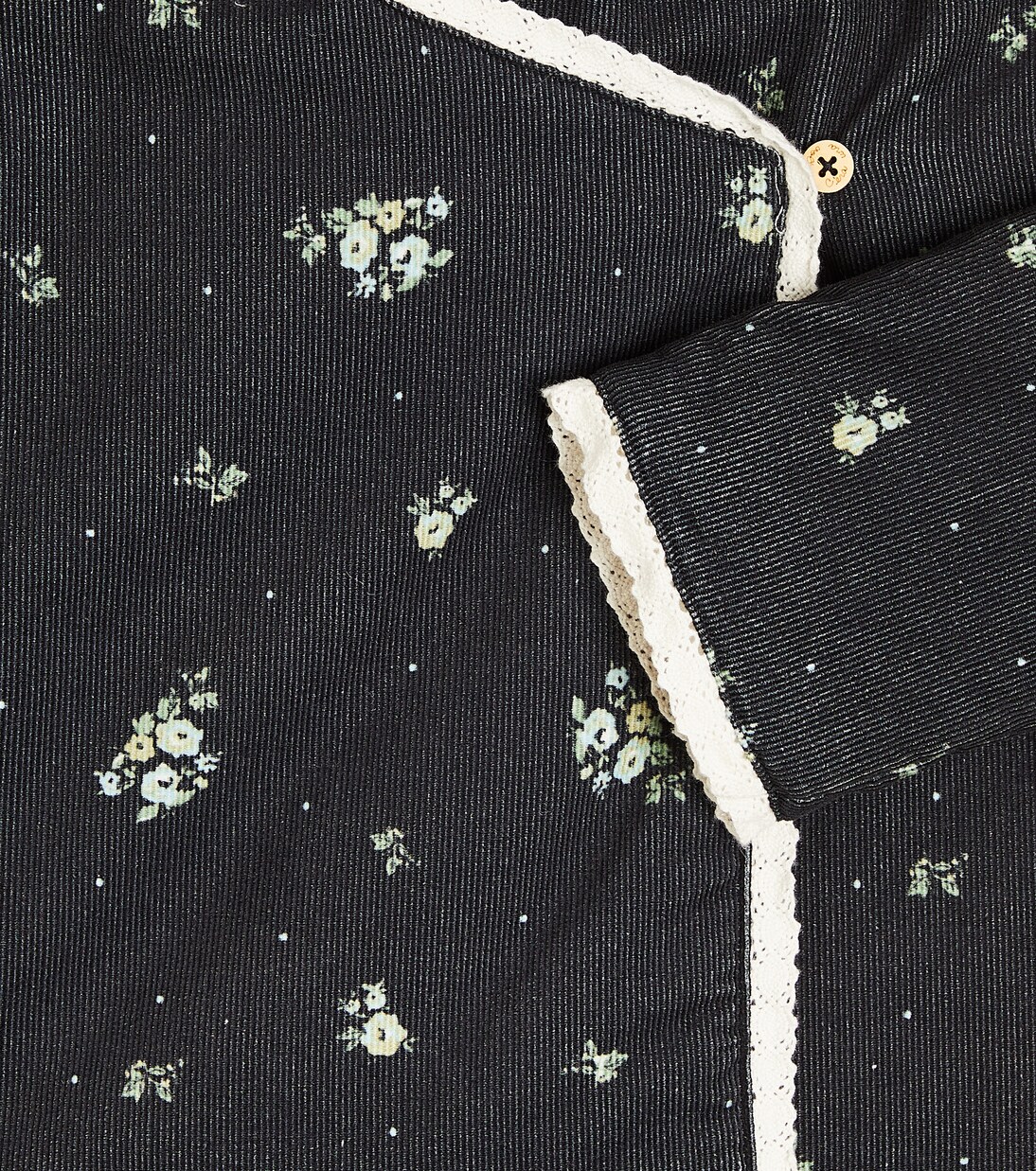 Baby Camille floral corduroy jacket | C'era Una Volta