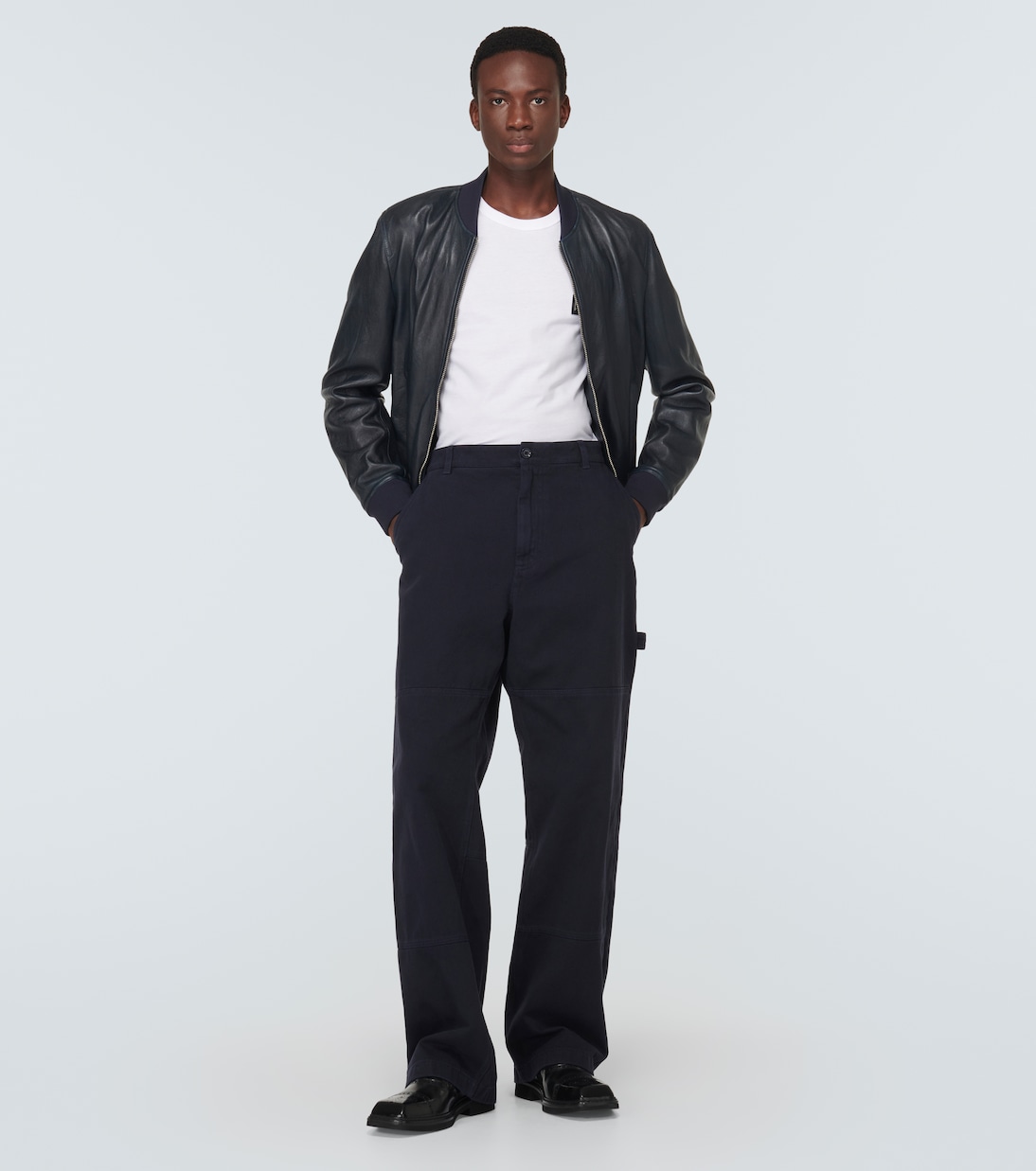 Mid-rise straight cotton pants | Dolce&Gabbana