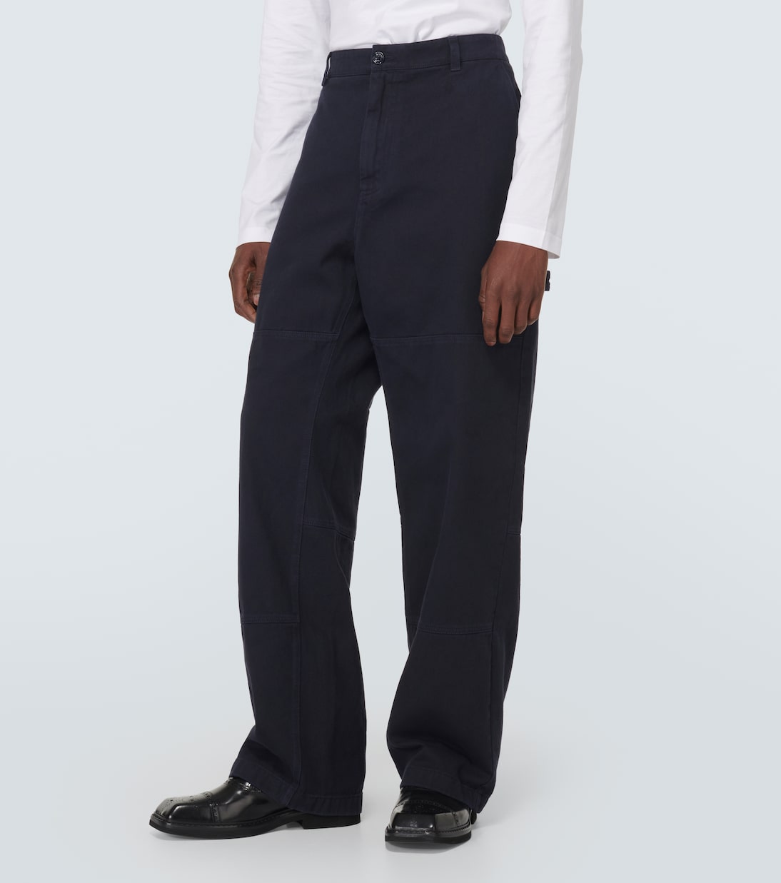 Mid-rise straight cotton pants | Dolce&Gabbana