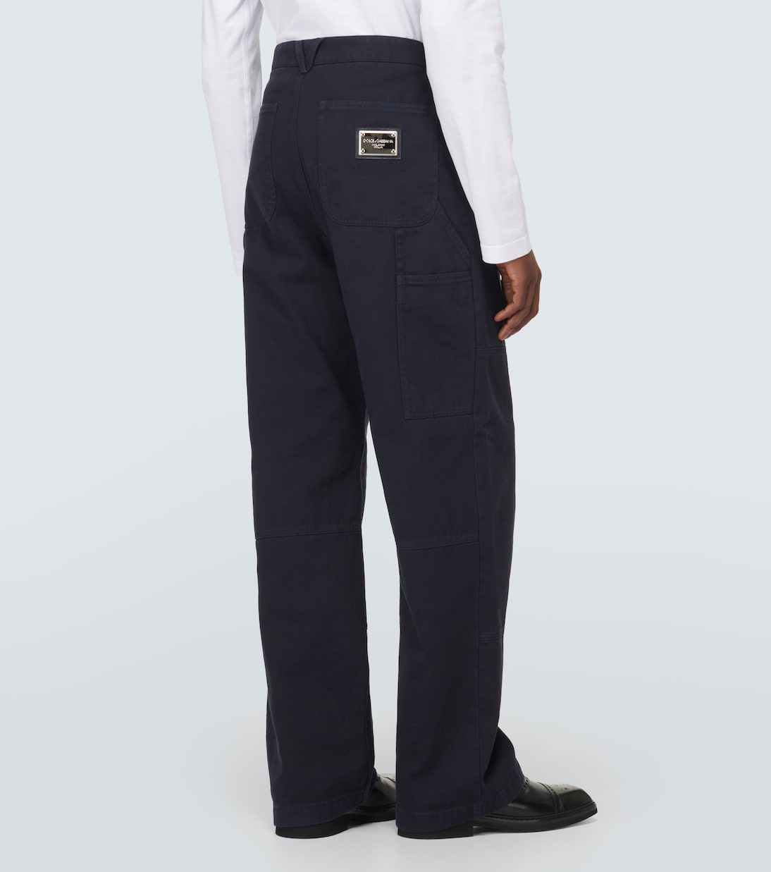 Mid-rise straight cotton pants | Dolce&Gabbana