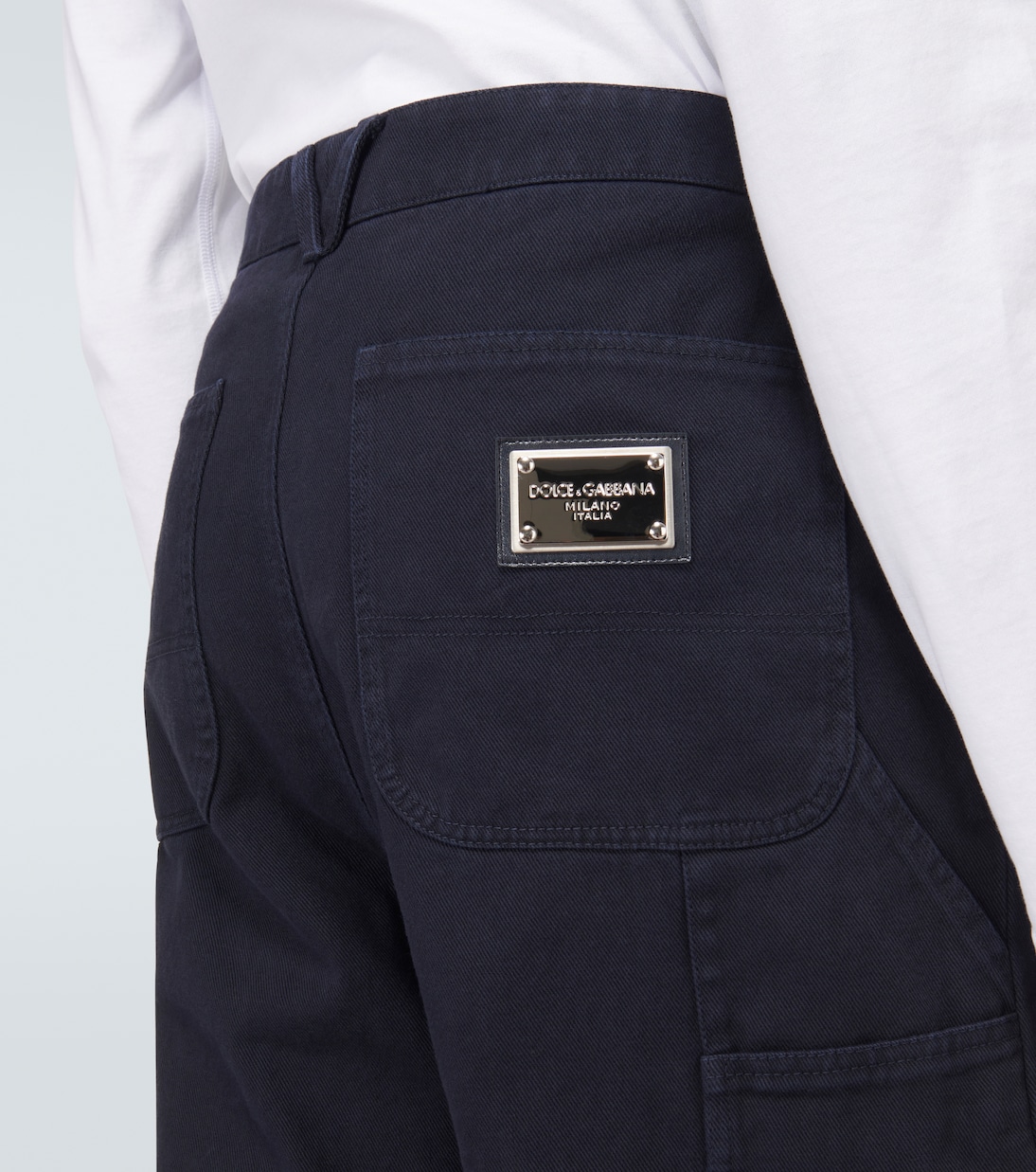 Mid-rise straight cotton pants | Dolce&Gabbana