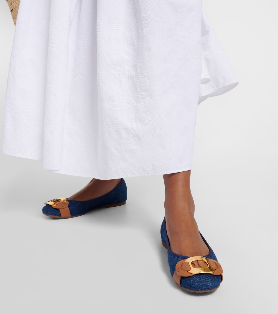 Chany denim ballet flats  | See By Chloé