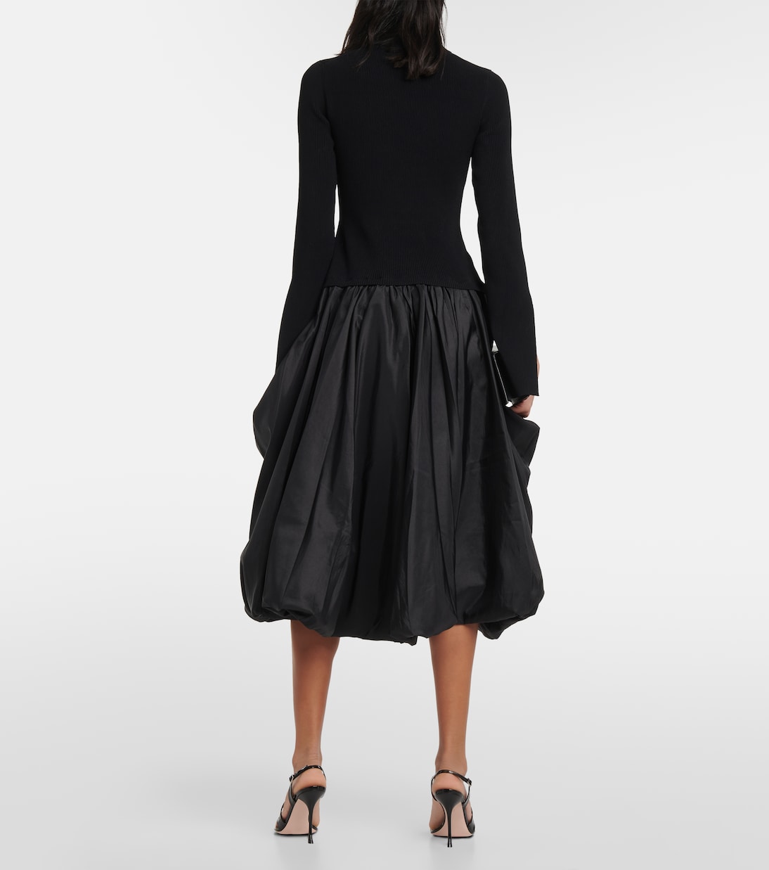 Kenlie taffeta-trimmed midi dress | Simkhai