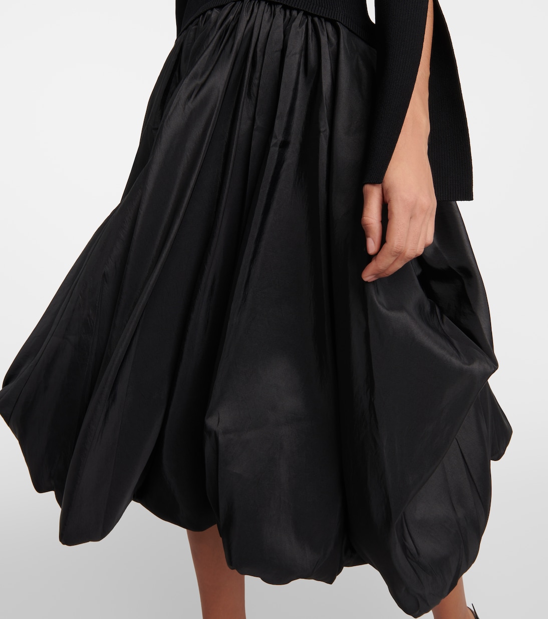 Kenlie taffeta-trimmed midi dress | Simkhai