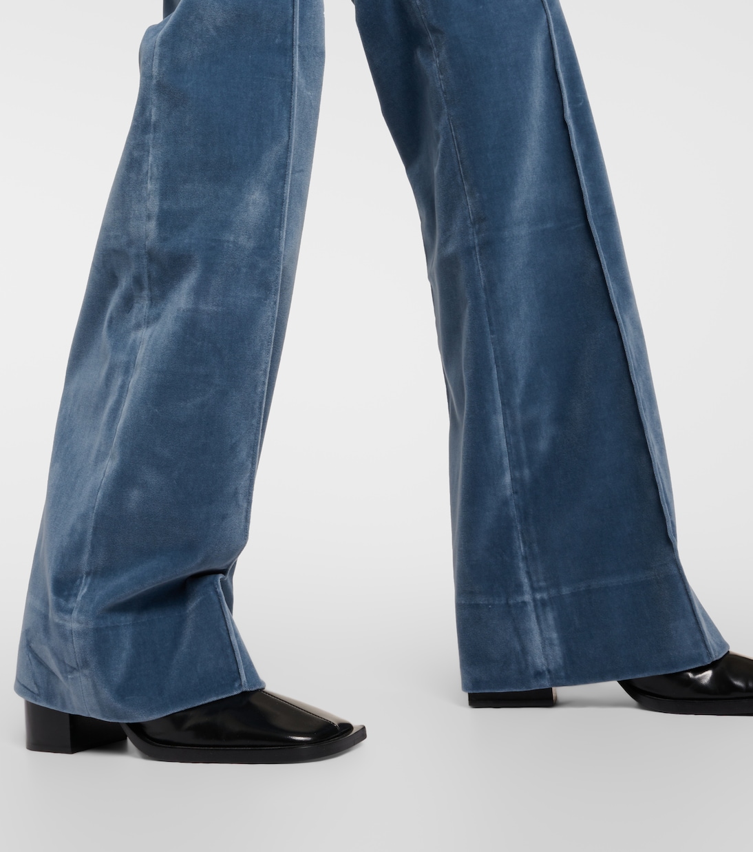 Hose The Slim Stacked aus Samt | Frame