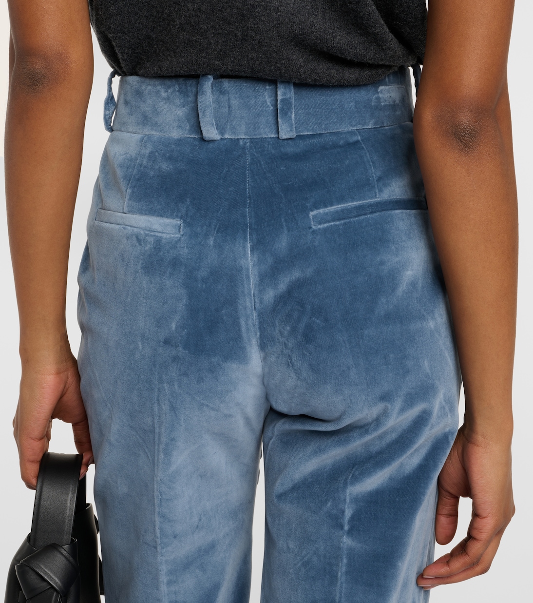 Hose The Slim Stacked aus Samt | Frame