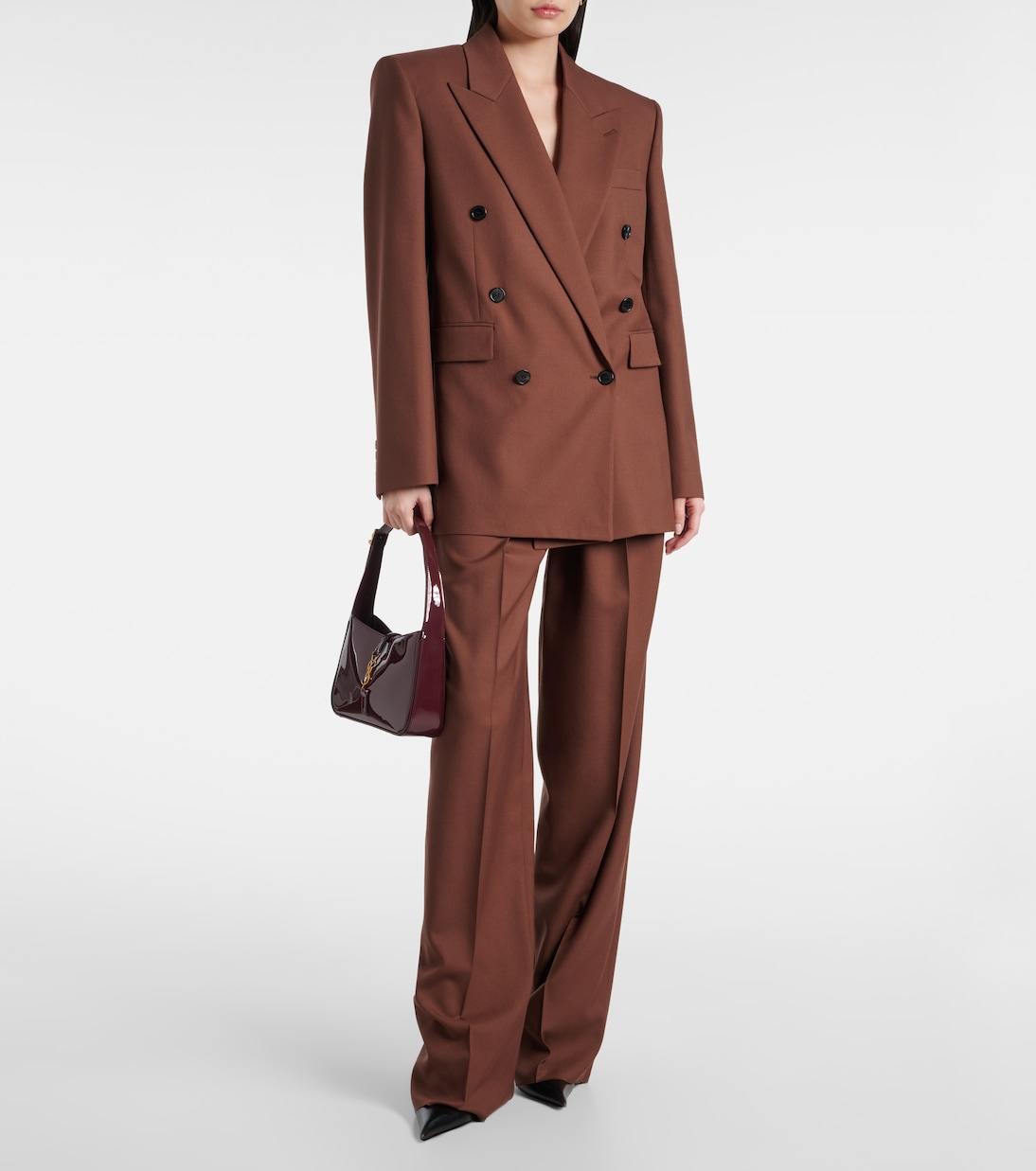 Le 5 à 7 patent leather shoulder bag | Saint Laurent