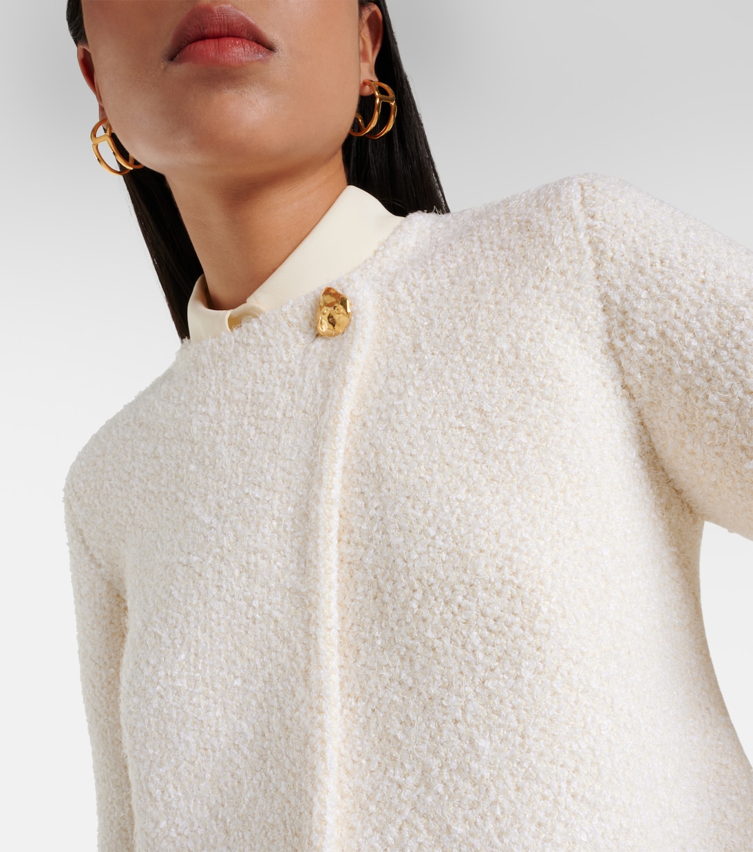 Wool, silk, and cashmere-blend jacket | Chloé