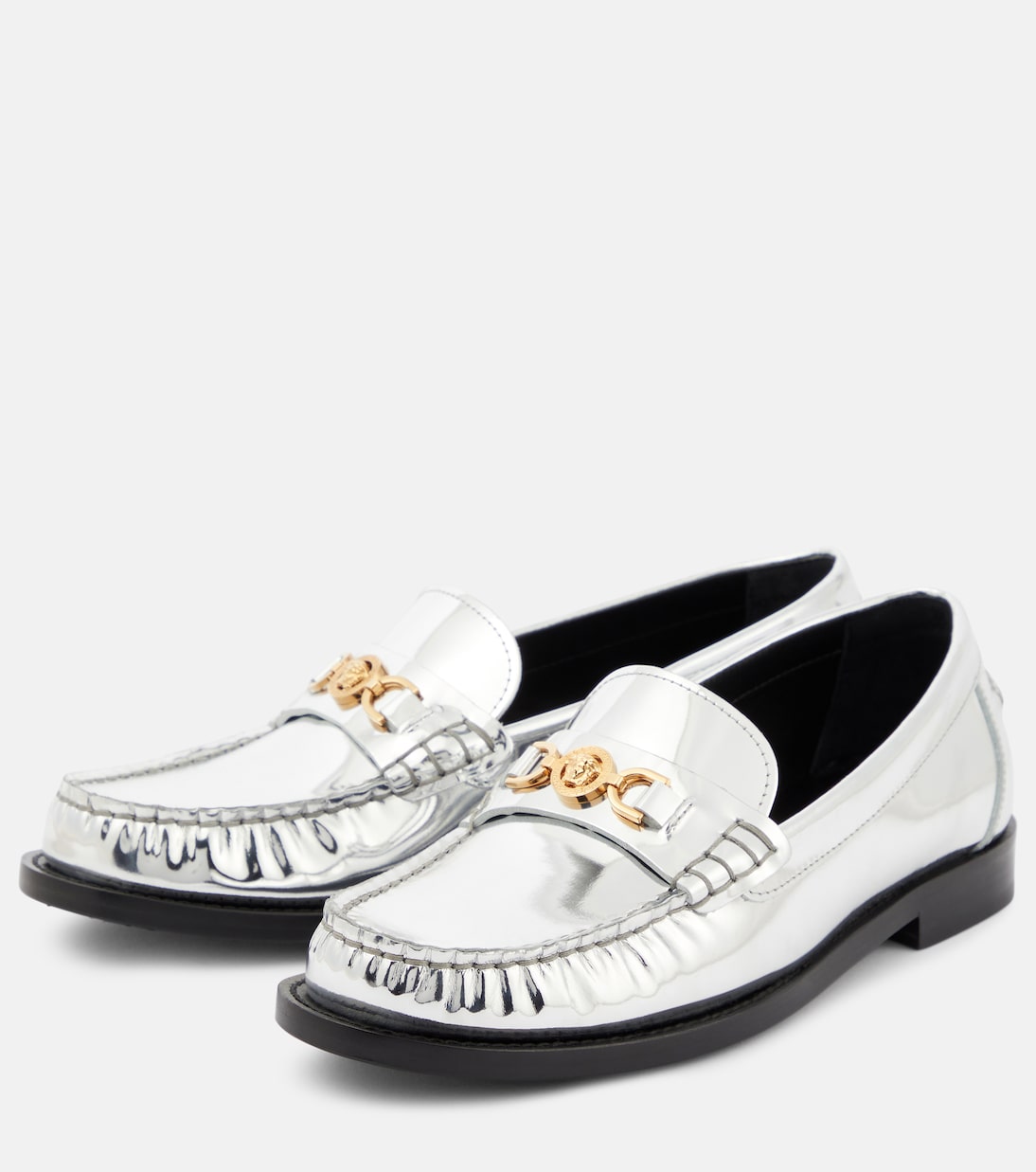 Loafers Medusa '95 aus Metallic-Leder | Versace