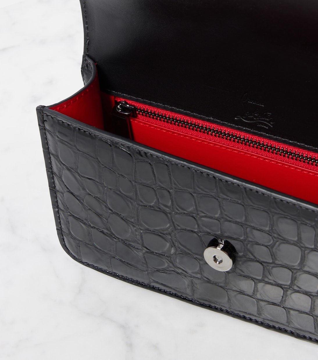 Loubi54 croc-effect leather shoulder bag | Christian Louboutin