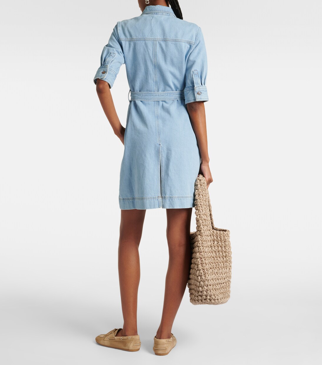 Robe chemise en jean | Frame