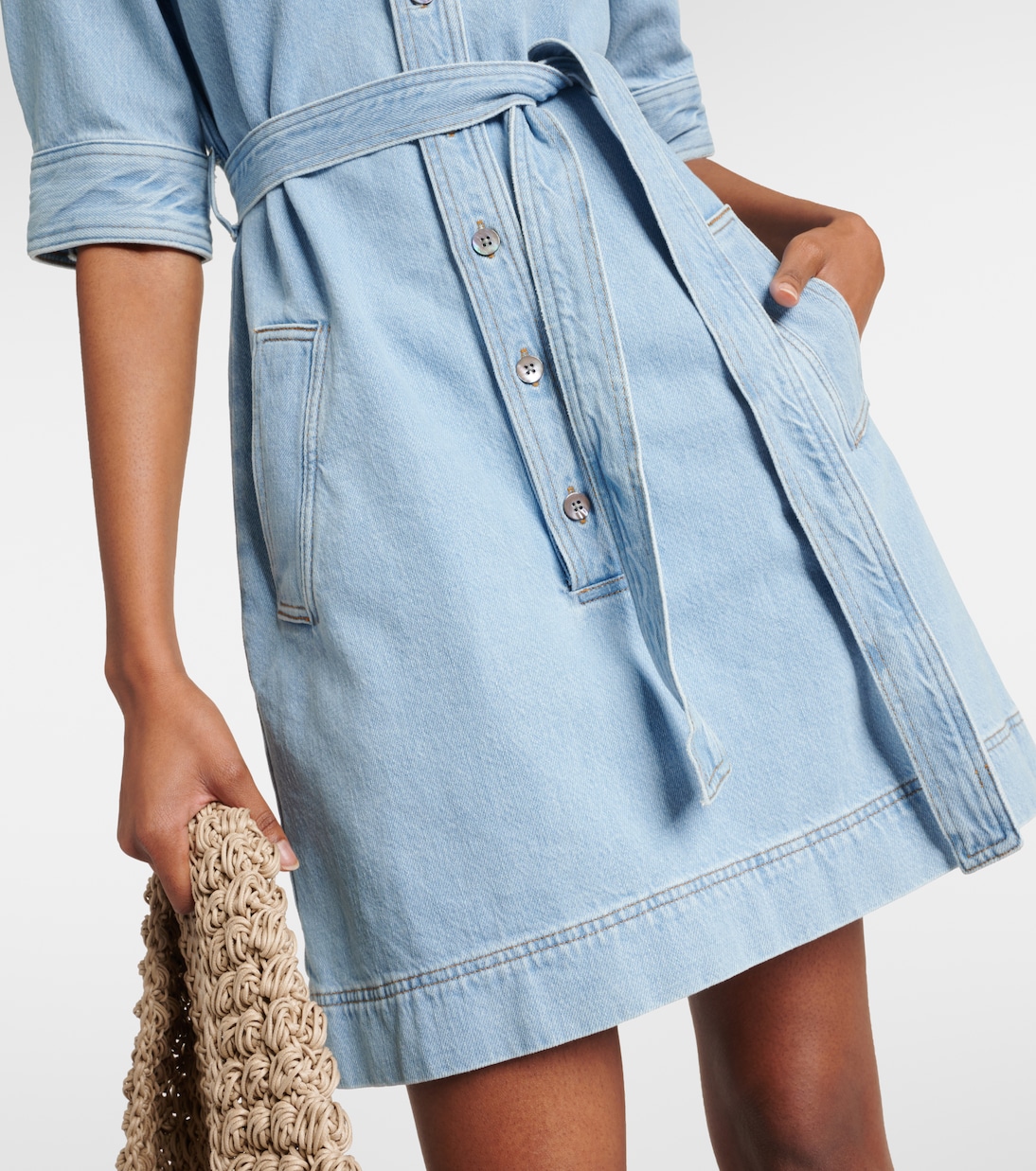 Robe chemise en jean | Frame