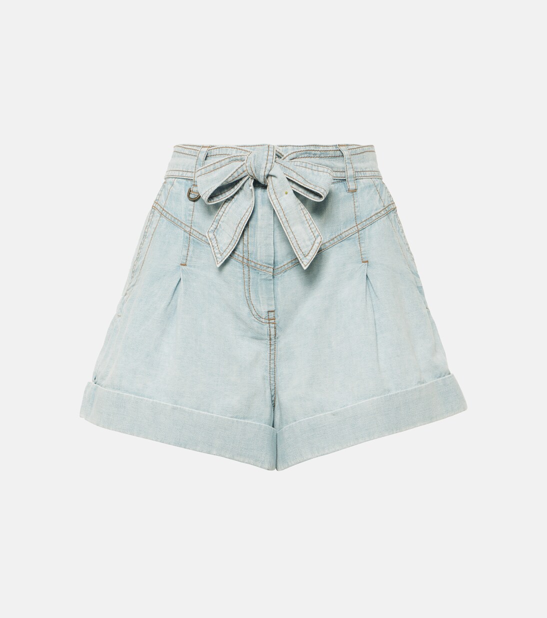 High-rise denim shorts | Zimmermann