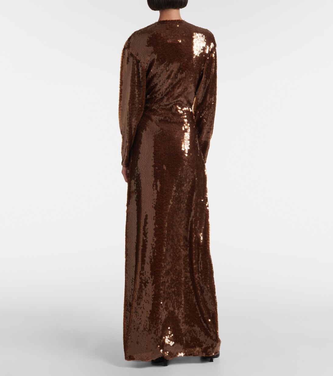 Robe longue Triquetra à sequins | Christopher Esber