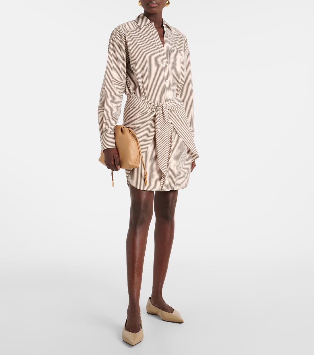 Robe chemise Roanoke en coton mélangé | Veronica Beard