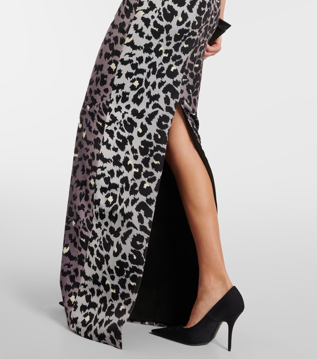 Leopard-print strapless velvet gown | Alex Perry