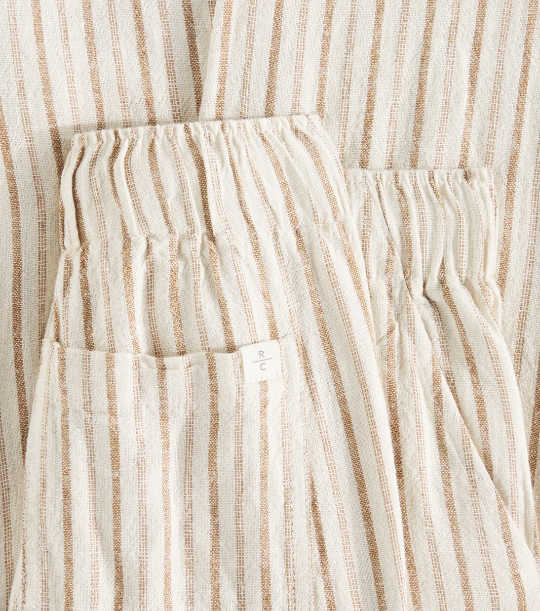 Kalen linen-blend straight pants | Rylee + Cru