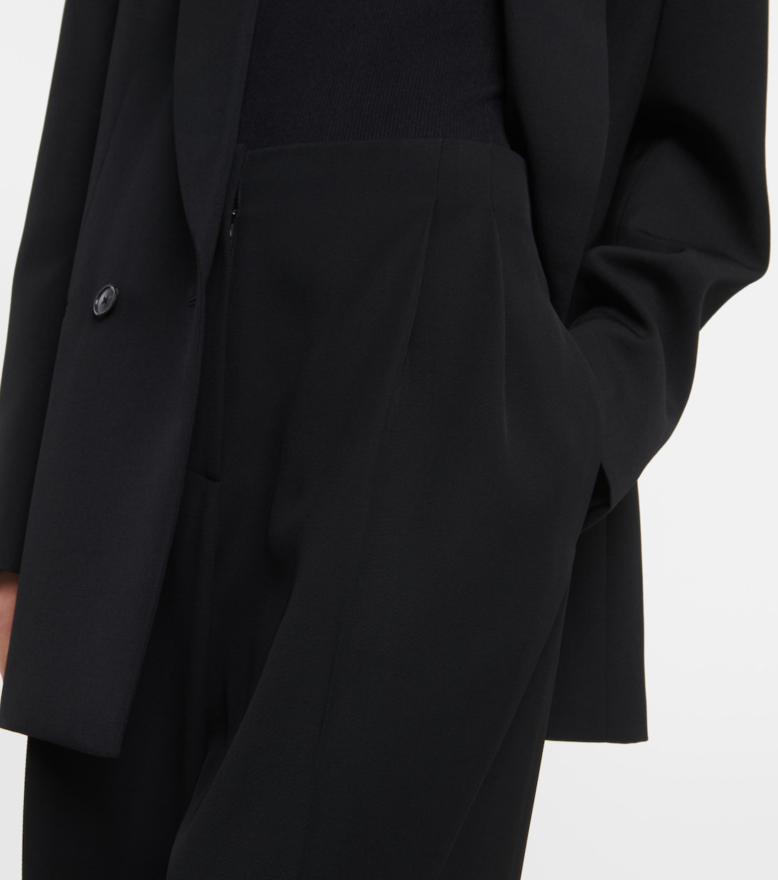 Weite Hose Lonan aus Schurwolle | The Row