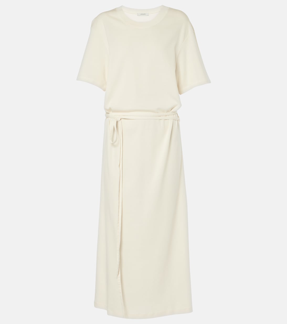Vestido midi de algodón con cinturón | Lemaire