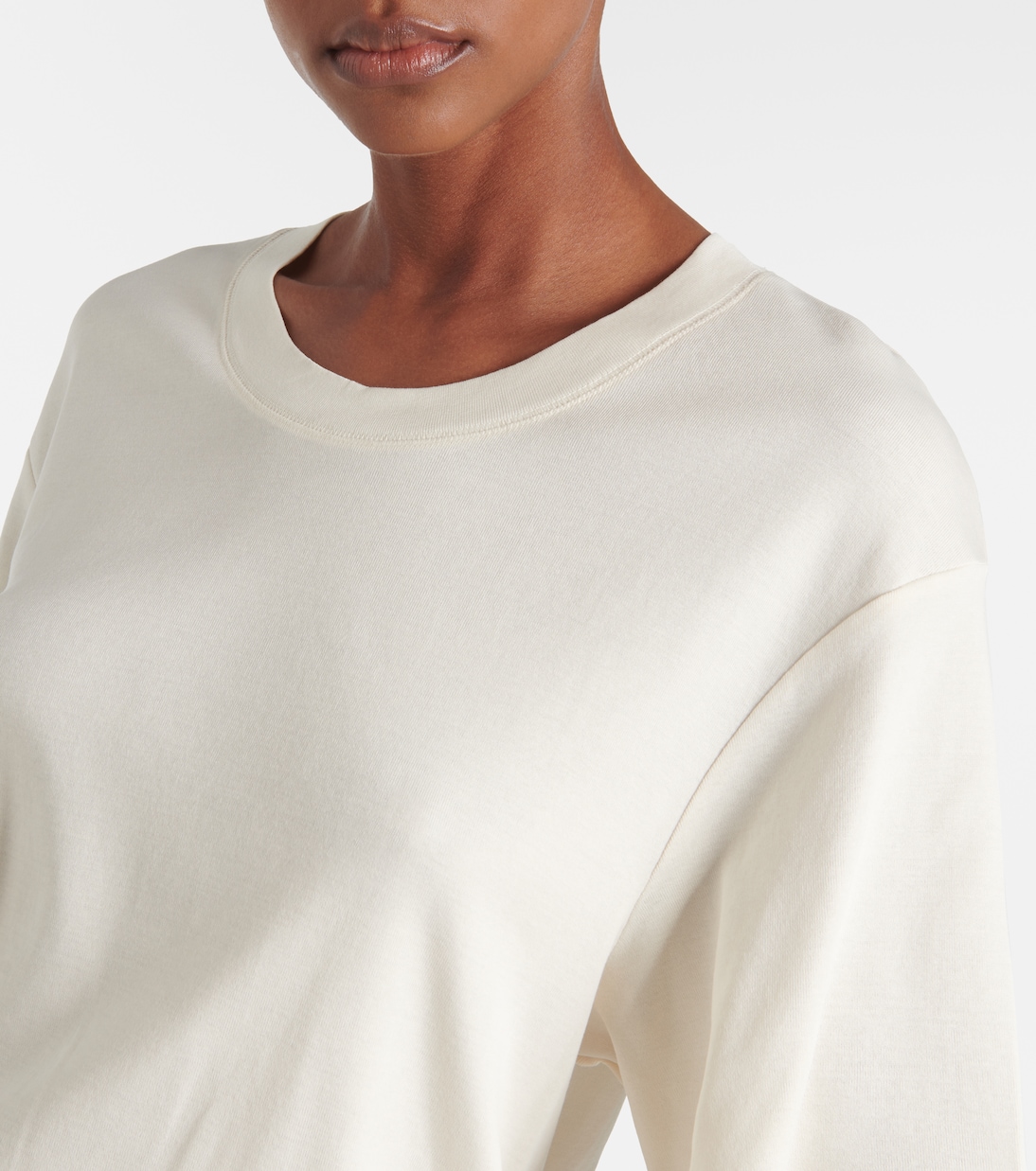 Vestido midi de algodón con cinturón | Lemaire